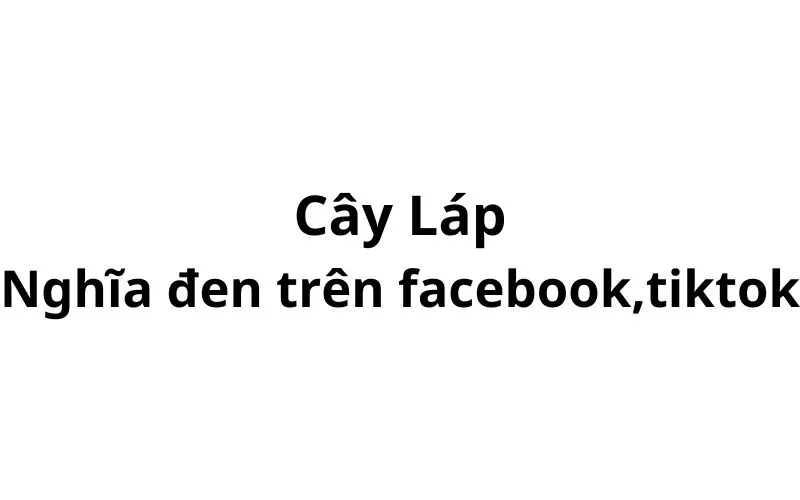 Cây láp của con trai nghĩa đen là gì trên facebook, tiktok?