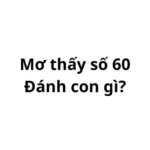 Mơ thấy số 60 đánh con gì? có điềm gì không?